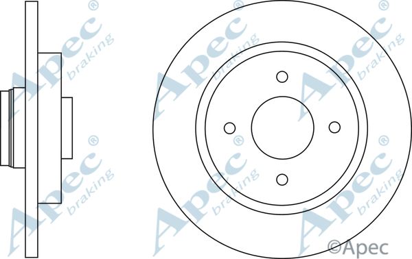 APEC BRAKING Jarrulevy DSK2628